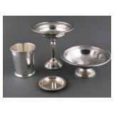 (4) Sterling Silver Hollowware Pieces