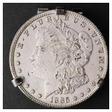 1885 Morgan Silver Dollar Swank Money Clip