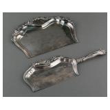 Antique Forbes Silver Crumb Tray & Crumber