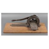 John Finzer Bros Tobacco Works Tobacco Cutter