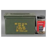 Loose .22 LR Ammunition & .50 Cal Ammo Can