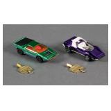 (2) Corgi Rockets Diecast Cars w/ Keys