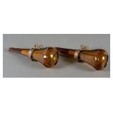 Matching Pair Of Antique Car Vases