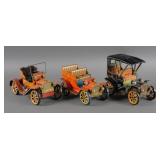 (3) Japan Modern Toys Lever Action Tin Cars