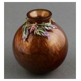 Jay Strongwater Honey Bee Art Glass Vase