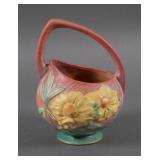 Roseville USA Pottery Gold Peony Planter No. 376
