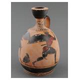 19th Century Black Figure Lekythos Vessel