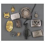 (12) Sterling Items & Badges