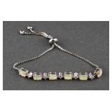 BR SUN Opal & CZ Adjustable Fashion Bracelet