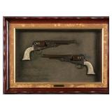 Vintage Model '62 Colt Western Pistols Shadowbox