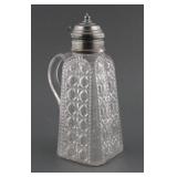 Antique Pressed Glass Molasses Syrup Pitcher