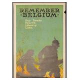 Original WW1 1918 Remember Belgium Poster