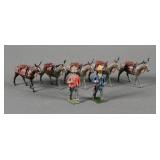 (7) Antique Britains Ltd. Mexican Rurales Mules