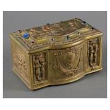 W.B Mfg. Co. Art Nouveau Casket Trinket Box