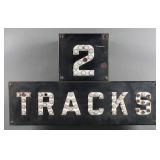 Railroad Crossing Sign Cat Eye Marble Reflectors