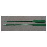 Pair of Vintage 78' Wooden Boat Oars w/ Oarlocks