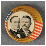 1900 McKinley-Roosevelt Jugate Campaign Button