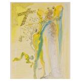 SALVADOR DALI, Woodcut, Paradiso Canto 12