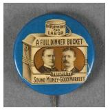 1896 McKinley-Hobart Jugate Button