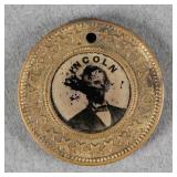 1864 Lincoln-Johnson Ferrotype Campaign Button
