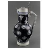 Antique German Westerwald Beer Pitcher Tankard