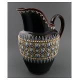19th C. Doulton Lambeth Water Pitcher