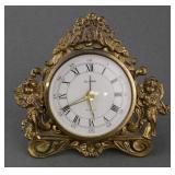 Vintage German Gilt Putti Alarm Clock