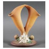 Roseville Gardenia No.622-8 Double Cornucopia Vase