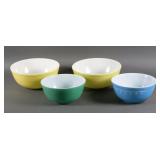 (4) Vintage Pyrex Mixing Bowls