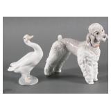 (2) Lladro Figures Little Duck and Shaggy Dog