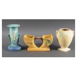 (3) Vintage Roseville Pottery Vases
