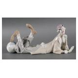 Lladro Figure No. 4618 Resting Clown with Ball