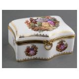 Limoges Porcelain Trinket Box Design by Fragonard