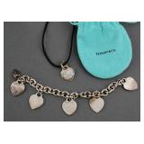 Tiffany & Co. Sterling Heart Jewelry Lot