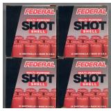 (4) Federal 12 Ga 7-1/2 Shot Target Loads 100 Rds