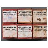 (6) Ten-X 12 Gauge Shotgun Boxes