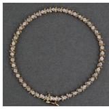 10k Yellow Gold MGM Diamonds Tennis Bracelet