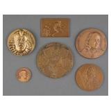 (6) Bronze Art & Commemorative Medals