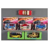 (6) Vintage Diecast Cars Tootsietoy & Elicor