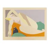 CORNELIA BAKER, Litho, Nude Woman with Jug