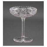 Antique Cut Glass Pedestal Compote