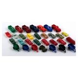 (31) Vintage Ideal F&F Plastic Toy Cars