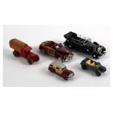 (4) Vintage Diecast & Wooden Toy Vehicles