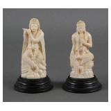 Antique Carved Ivory Hindu Deity Figures