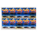 (10) Hot Wheels 1994 Steel Stamp Series MOC