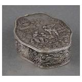 Antique Sterling SIlver Snuff Trinket Box