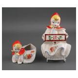 Vintage Hull Little Red Riding Hood Planters