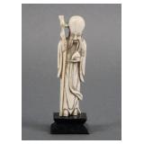 Vintage Carved Ivory Shou Lao Figure
