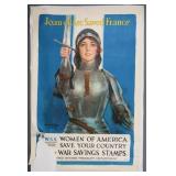 Joan of Arc Saved France WWI Savings Stamps Poster