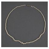 Sterling Silver and Pearl Necklace